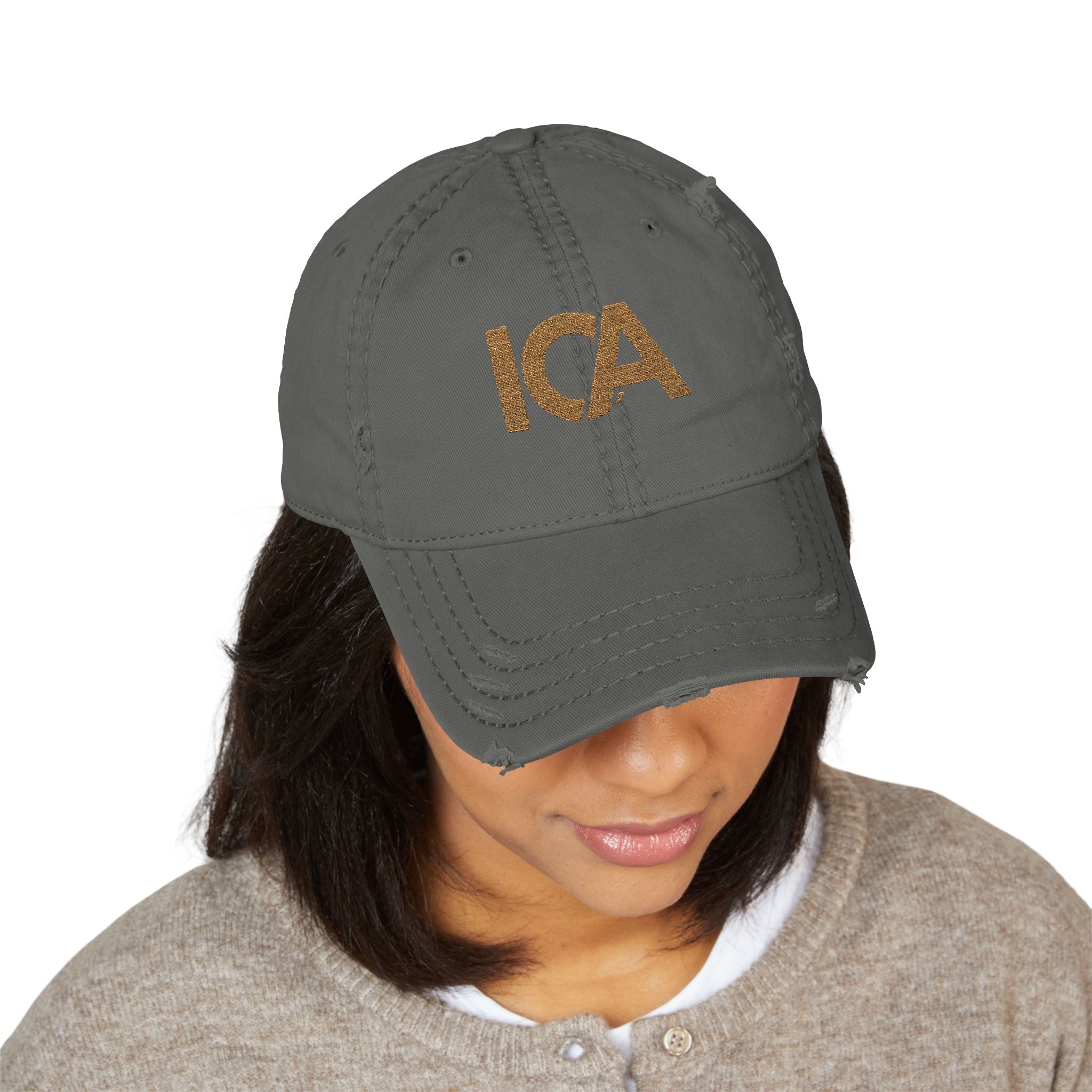 ICA Gold Monogram Cap