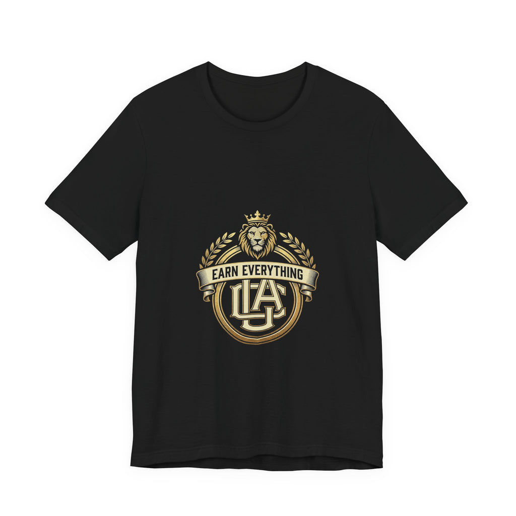 ICA Inner City Authentics Earn Everything Premium Black Tee