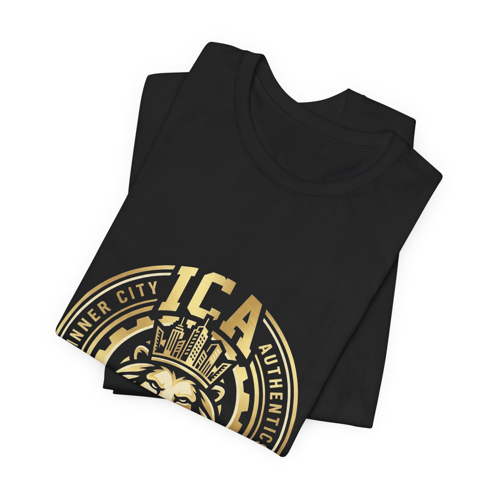 ICA Inner City Authentics Earn Everything Premium Black Tee