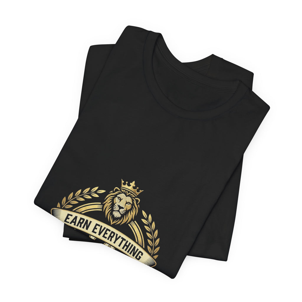ICA Inner City Authentics Earn Everything Premium Black Tee
