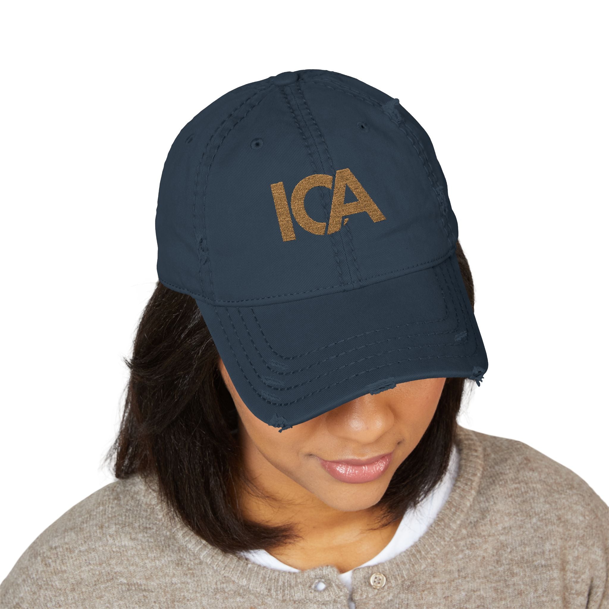 ICA Gold Monogram Cap