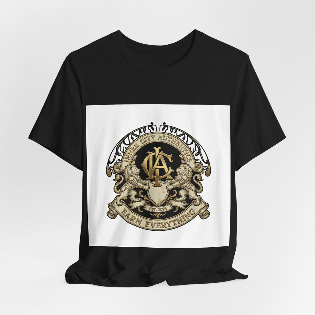 ICA Inner City Authentics Earn Everything Premium Black Tee