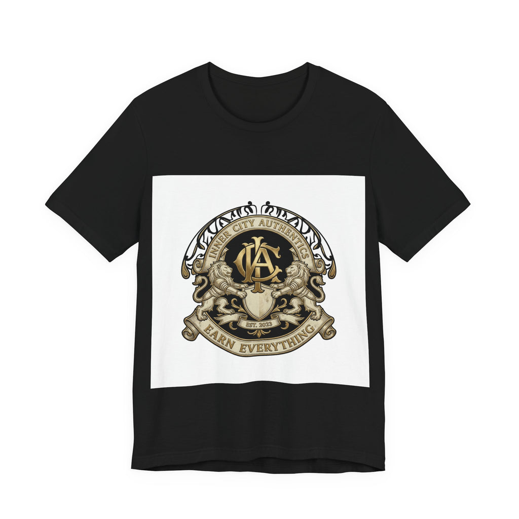 ICA Inner City Authentics Earn Everything Premium Black Tee