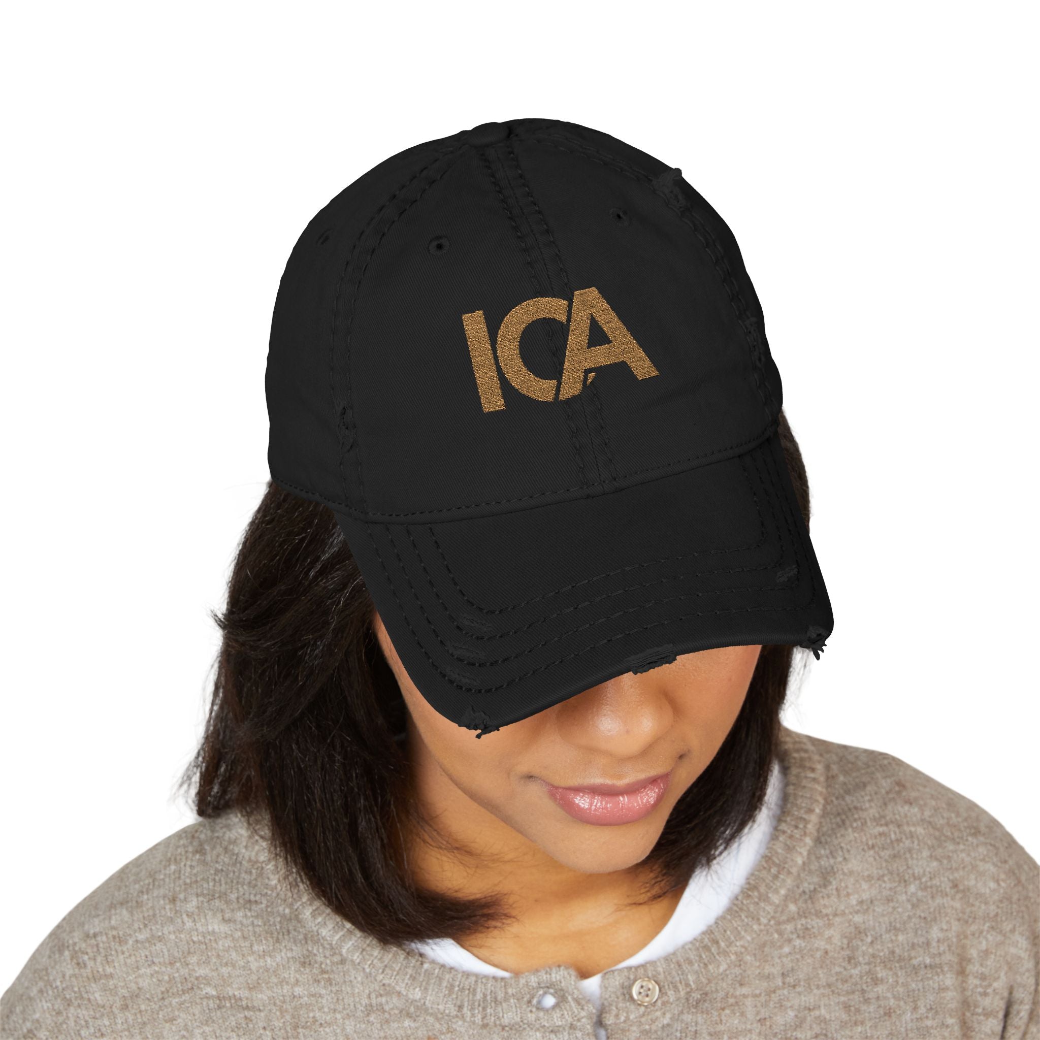 ICA Gold Monogram Cap